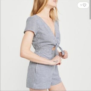 Abercrombie Gingham Romper